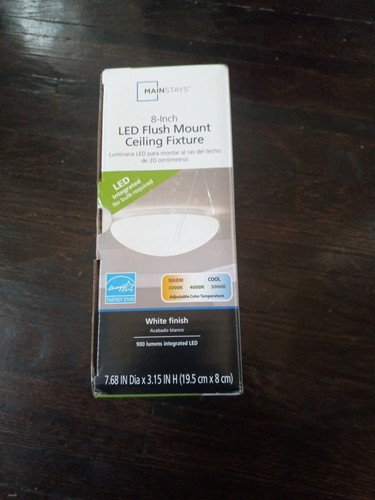 Lámpara de techo LED de montaje empotrado de 8 pulgadas Mainstays 900 lúmenes integrada sin... - Imagen 6 de 16