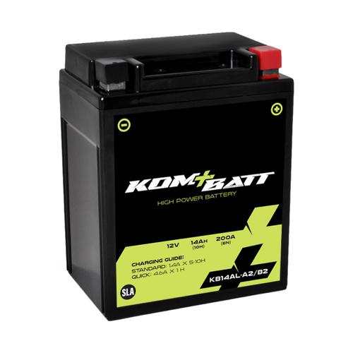 GEL SEALED KOMBATT BATTERY YB14L-A2 DUCATI F3 350 DESMO 1985 1986 1987 - Picture 2 of 3