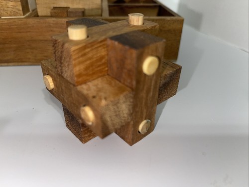 Caja de almacenamiento de madera SiamMandalay edición de lujo 8 rompecabezas teaser de cerebro Danny Seo - Imagen 5 de 8