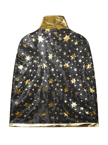 Kids Child Witch Wizard Cloak Cape Halloween Outfits Pointed Hat Pumpkin Bag AU - Picture 18 of 72