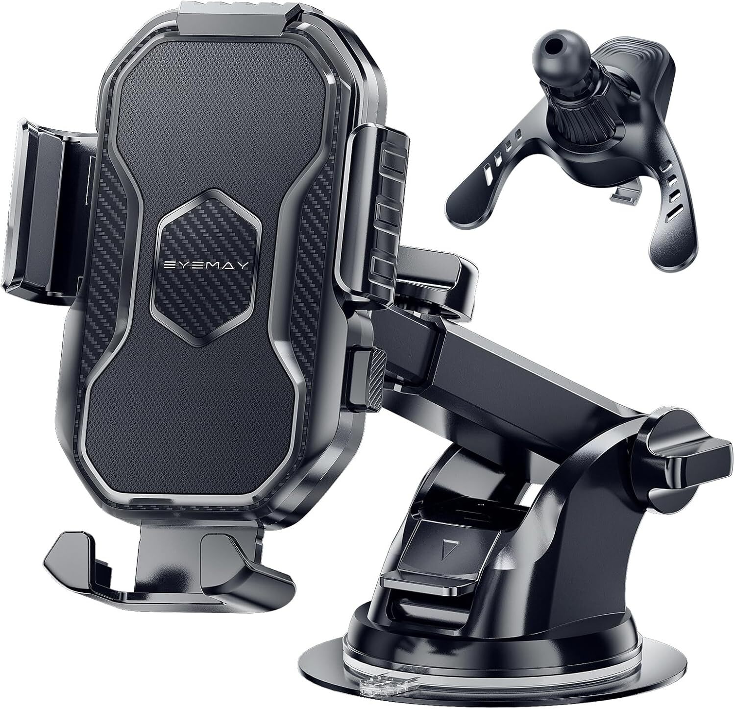 Car Phone Holder Dashboard Windshield Phone Mount Universal for iPhone Samsung-image