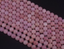 Natural Pink Morganite Gemstone Round Loose Beads 4mm 6mm 8mm 10mm 12mm 15.5"