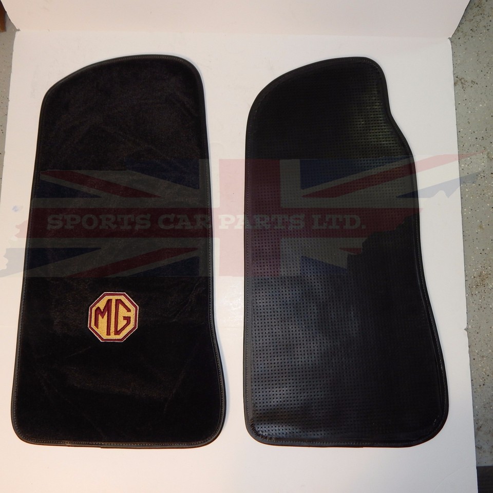 New Set of Plush Carpet Floor Mats MGB 19681980 Embroidered MG Logo eBay