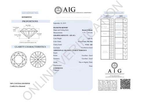 7 Diamanti rosa naturali, 1.03 ct - Fancy Mix Pink - VVS1 - SI3 - Certificati. - Imagen 22 de 24