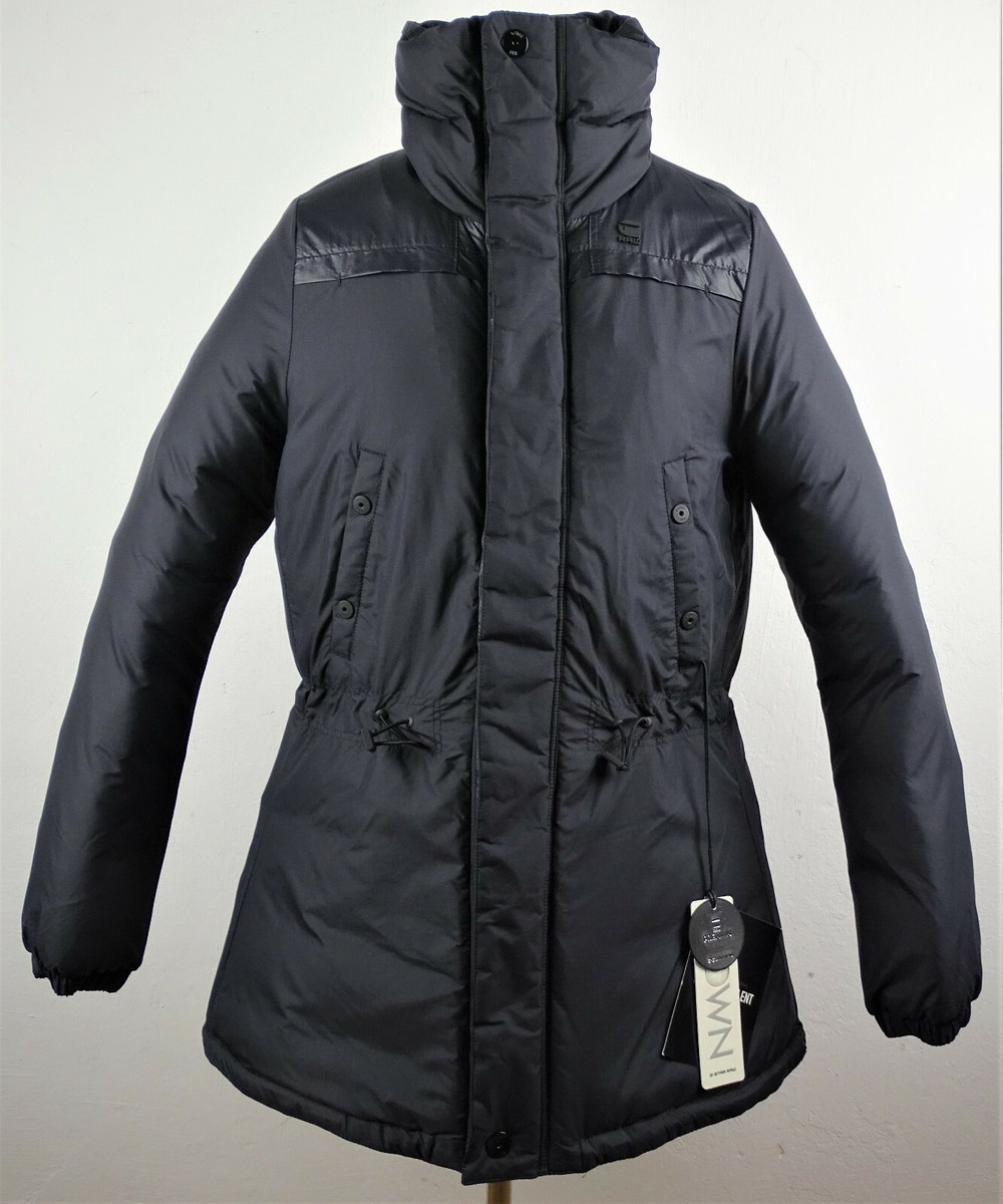 G-STAR RAW PREMIUM DOWN SLIM PARKA Damen Jacke Mantel Black