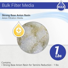 Strong Base Anion Resin for Tannin / Tannins , Nitrate  Reduction - 1 lbs