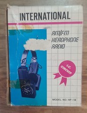 Vintage 80s International Headphone Radio AM/FM Stereo Sound UNTESTED NOS