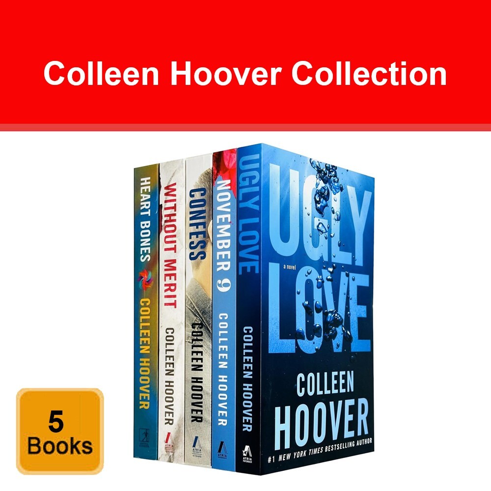 Colleen Hoover Collection 5 Book Set Ugly Love, November 9, Confess, Heart Bones