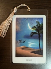 TRUST Bookmark Oracle Sacred Deck Card NEW Destiny Gift Tarot Art CRESCENT MOON