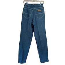 Vintage Jordache Jeans Grid High Rise Tapered Leg Juniors 12/28 Actual 26 x29