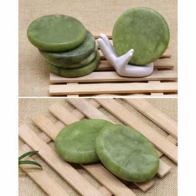 Jade Green Massage Stone Facial Spa Massage Lava Volcanic Hot Stones Therapy