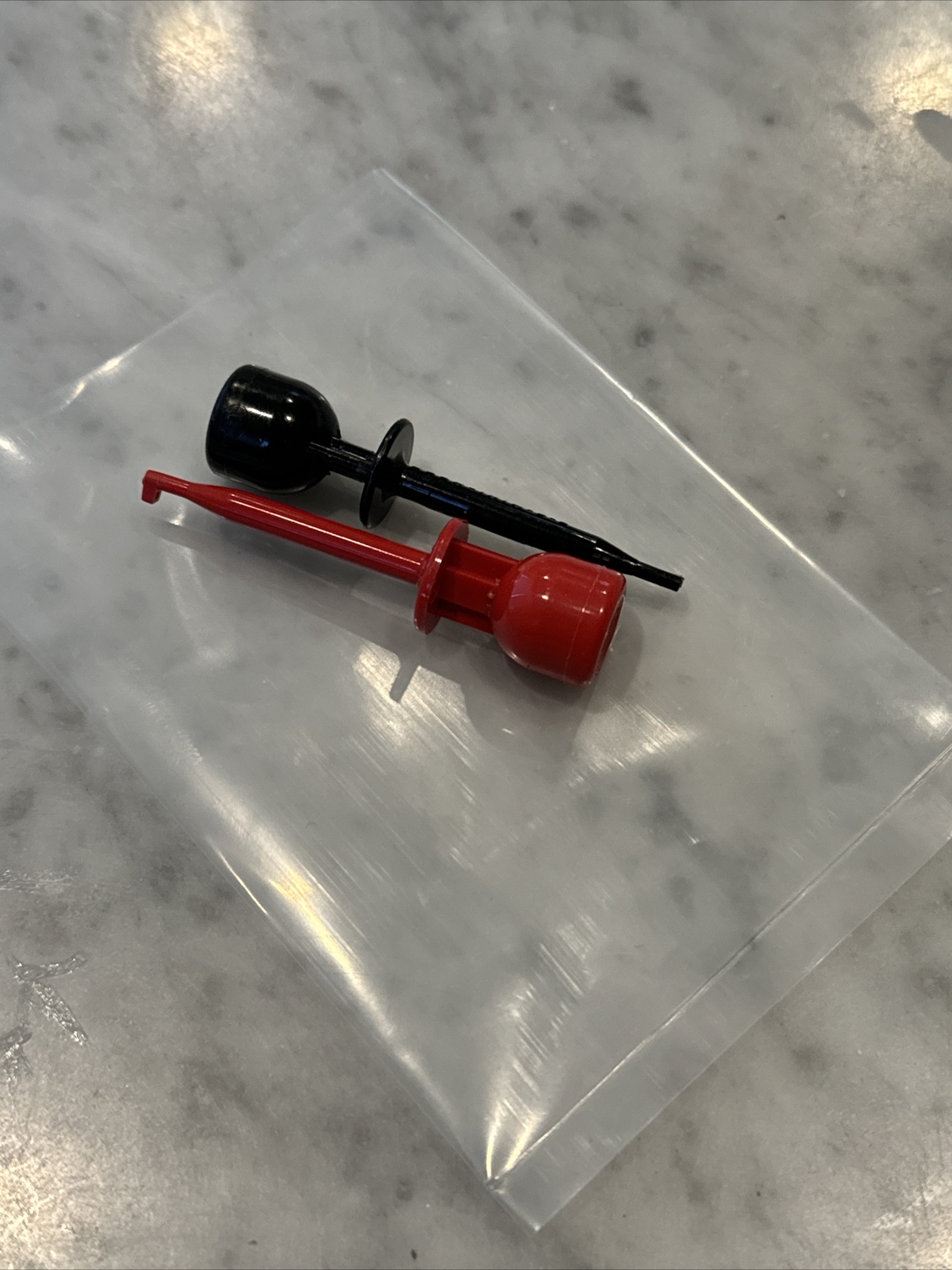 (2 qty) E-Z Hook Test 2-1/4" Long Red & Black