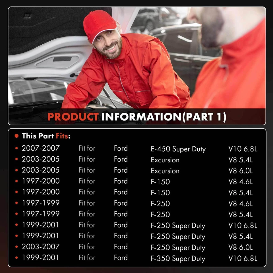 Компрессор кондиционера с 8-канавочным шкивом для Ford F-150 F-250 F-350 Super Duty Lincoln - Изображение 2 из 4