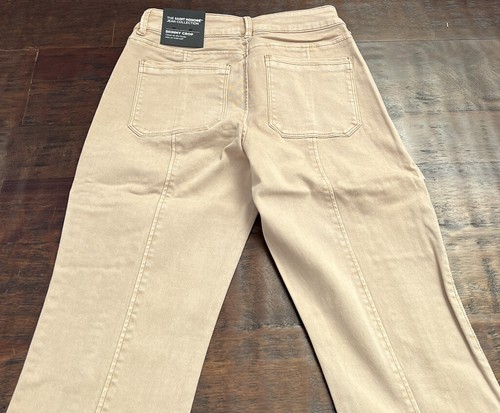 White House Black Market Size 6 Saint Honore Fawn Twill Skinny Crop Jeans - Picture 6 of 7