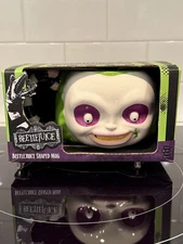 NIB Paladone Beetlejuice 3D Face Shaped Ceramic Mug Officially Licensed UK Edit