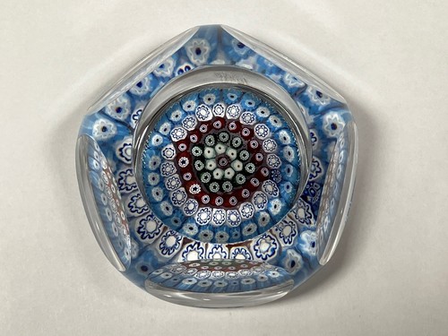 Whitefriars 1974 Faceted Concentric Paperweight