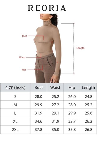 REORIA Women's Sexy Mock Turtleneck Backless Long Sleeve Slimming Going Out Sz L - Picture 6 of 6