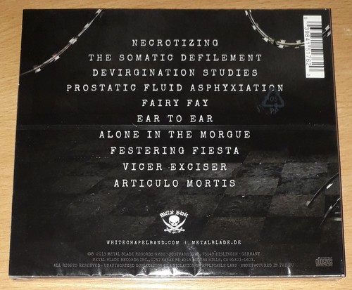 Whitechapel - The Somatic Defilement CD Digipak Reissue Remastered *Neu/OVP* - Bild 2 von 2