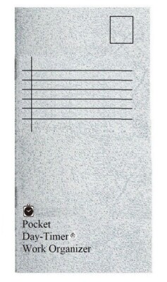 Day-Timer Pocket Work Organizer + Instructions, Stapled,  3 1/2'' x 6'', #48800