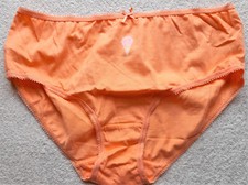 Girls 12-13 Panties Tangerine Pink Ice Cream Cone Briefs Knickers - Ladies 8/10