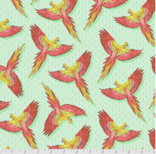 Free Spirit Tula Pink PWTP170 Daydreamer Macaw Ya Later Mango Fabric By Yard