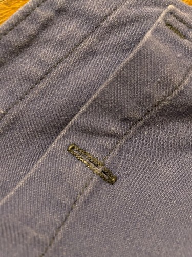 1960s French Blue Selvedge Denim Overalls Ailee Zipper - Picture 5 of 14