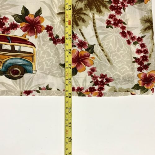 Point Zero Hawaiian Shirt Men's Size L Woody Surfing Beach Wagon Aloha - Picture 10 of 11