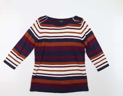 Matalan Damen lila gestreift Acrylmischung Sweatshirt Größe 12