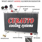 3-Row Aluminum Radiator For 1999-2005 02 Lexus IS200 IS300 2.0L/3.0L Petrol MT