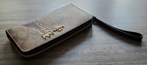 Basquiat X Coach Exclusive Long Zip Around Wallet Canvas Jean Michael NEW NWT - Picture 6 of 6