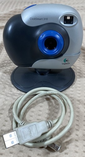 Logitech ClickSmart 310 Digital Webcam Camera with Stand & Data Cable TESTED