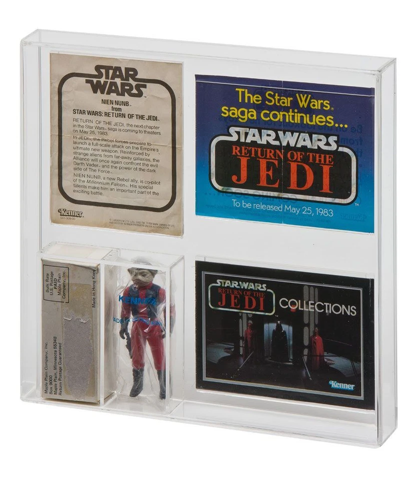 GW Acrylic Mailer Display Case ESB Admiral Ackbar & ROTJ Nien Nunb - AMC-006 - Image 2 of 4