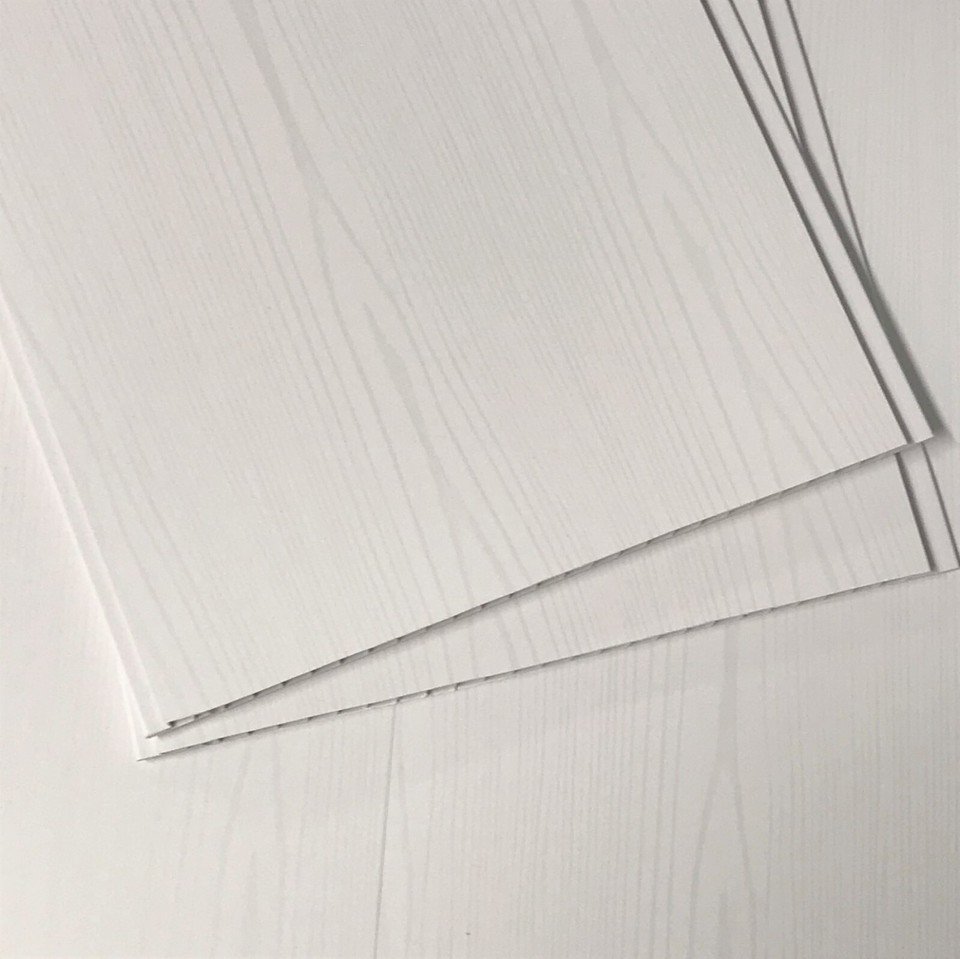 White Ash Wood Effect PVC Bathroom Cladding Shower Wet Wall Panels