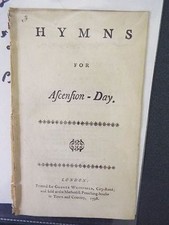 1798 Hymns for the Ascension Day - Charles Wesley