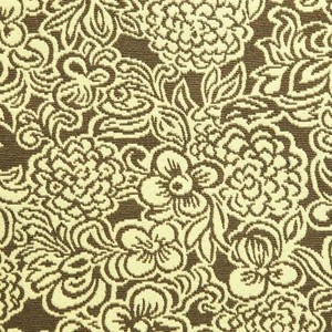 Brown Tan Floral Upholstery Drapery Fabric By The Yard 54 Heavy