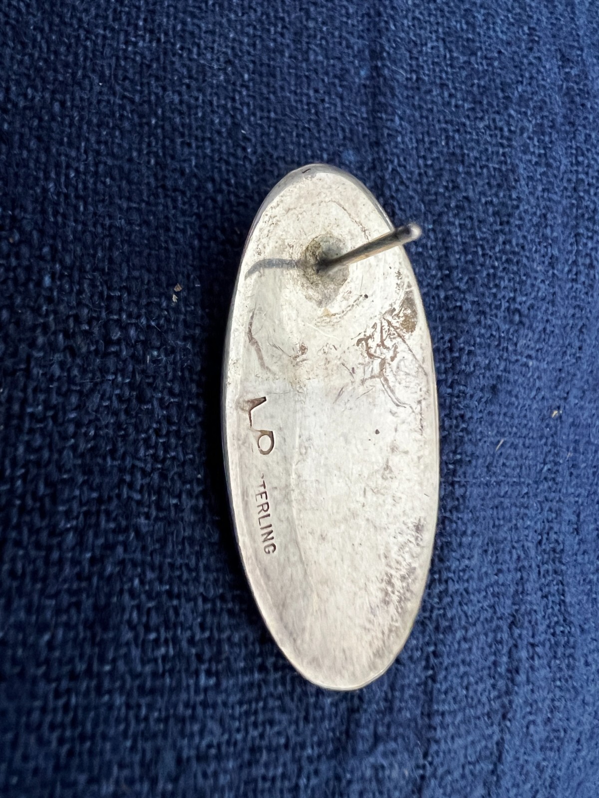 Sterling Silver Post Earrings Native American Sil… - image 10