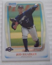 JED BRADLEY RC 2011 Bowman Draft Chrome baseball card BRAVES BDPP16 GEORGIA TECH