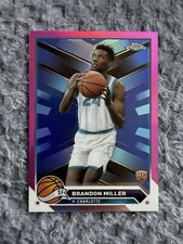 Brandon Miller 2023-24 Topps Chrome Basketball Pink Refractor RC SP #127