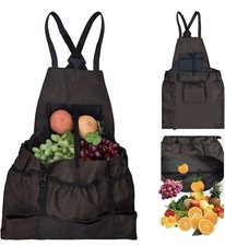 Gardening Apron, with Quick Release Pockets for Harvesting Gardening