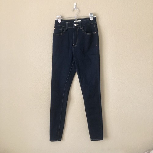 WARP + WEFT MXP Milan Dark Wash high rise Jeggings skinny denim size 24 - Picture 2 of 5