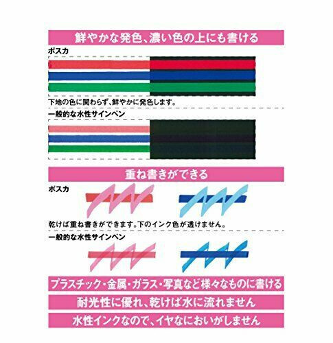 Uni-posca PC-5M Paint Marker Pen Medium Point Set of 15 Brand New ship from UK - Picture 5 of 6
