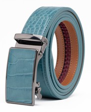 Belts for Men Leather Belt Ratchet Automatic Belt Adjustable one Size