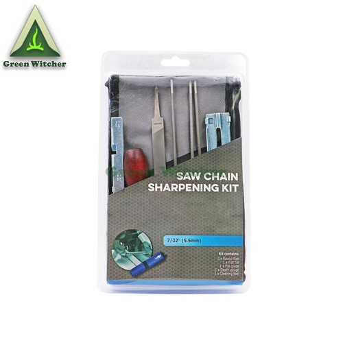 7/32 File Suit 3/8 Chain Oleo-Mac Stihl Efco Ryobi Chainsaw Sharpening Full Kit - Picture 2 of 3