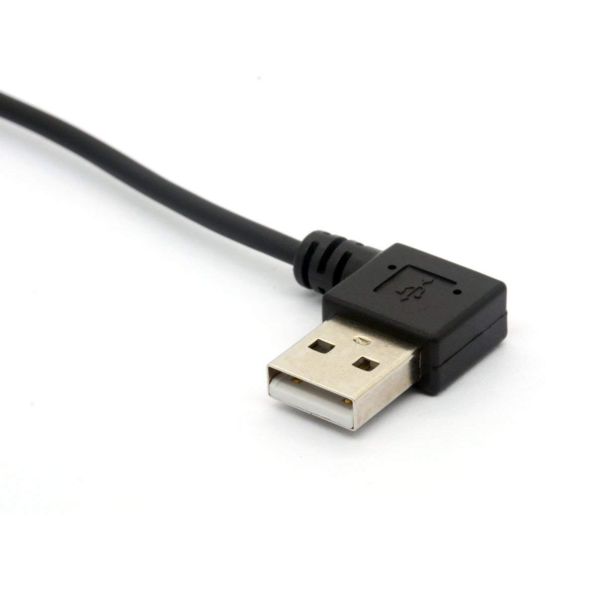 GLHONG Coiled Mini USB Cable, 90 Degree Spring USB 2.0 to Mini USB Cable Cord