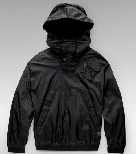 G-STAR MEN’S ANORAK RIPSTOP WOVEN SHELL HOODY JACKET*BNWT*SIZE-M*COLOUR-BLACK* - Picture 4 of 11