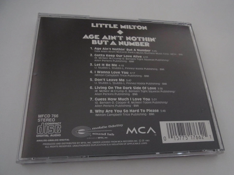Little Milton / Age aint nothin but a Number MFSL CD - Bild 2 von 3