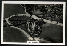 Tobacco Card, Senior Service, BRITAIN FROM THE AIR, 1939, Huntingdon, #12