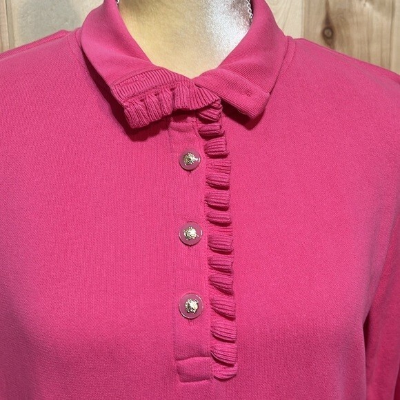 Talbots Ruffle Placket Mockneck Pullover Sweater … - image 4