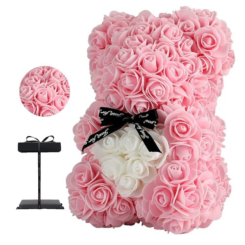 JINGHONG Ghirlanda Cuore Di Rose Rosse: 33 Cm Di Amore Eterno Per La Porta O La Parete