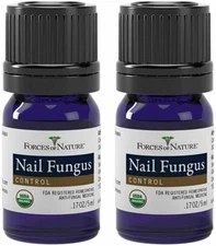 Lot of 2, Forces of Nature - Nail Fungus  - 5 ml EACH bottle,  2 Pack